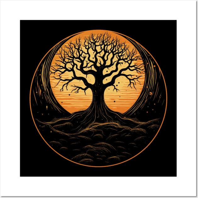 Spooky Halloween - Haunted Forest Shirt - Eerie Art Clothing - "The Cursed Tree" Wall Art by The Dream Team